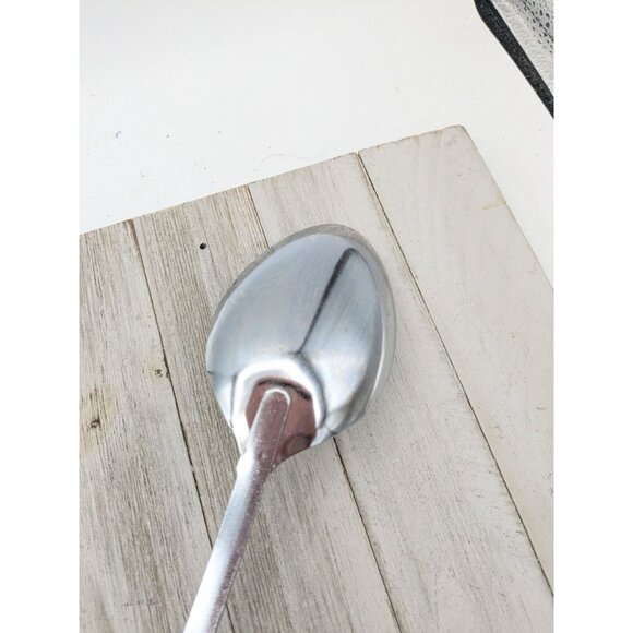 Vintage Ekco Solid Serving Spoon Almond Handle 12" - Picture 5 of 8